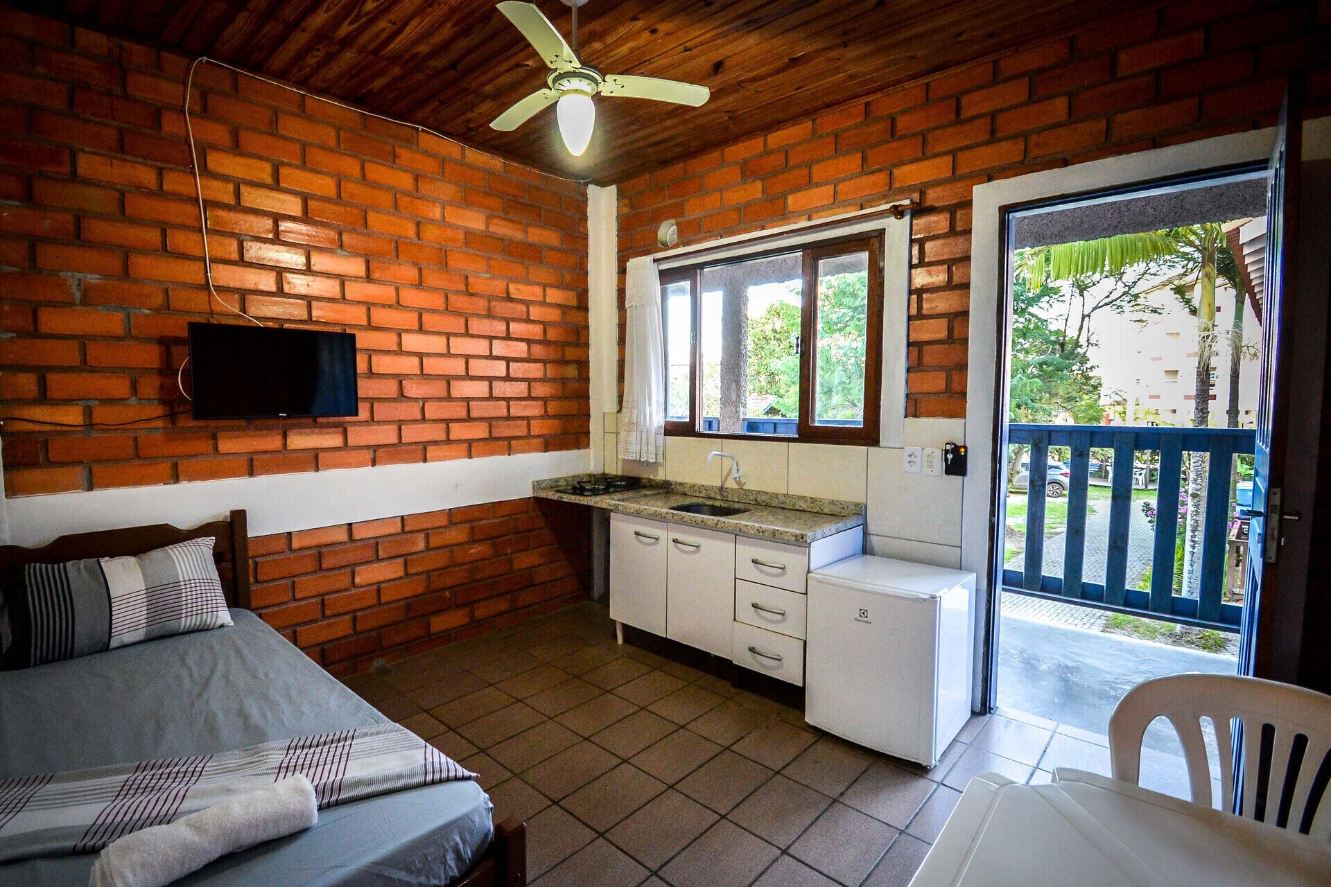 Blick von der Unterkunft