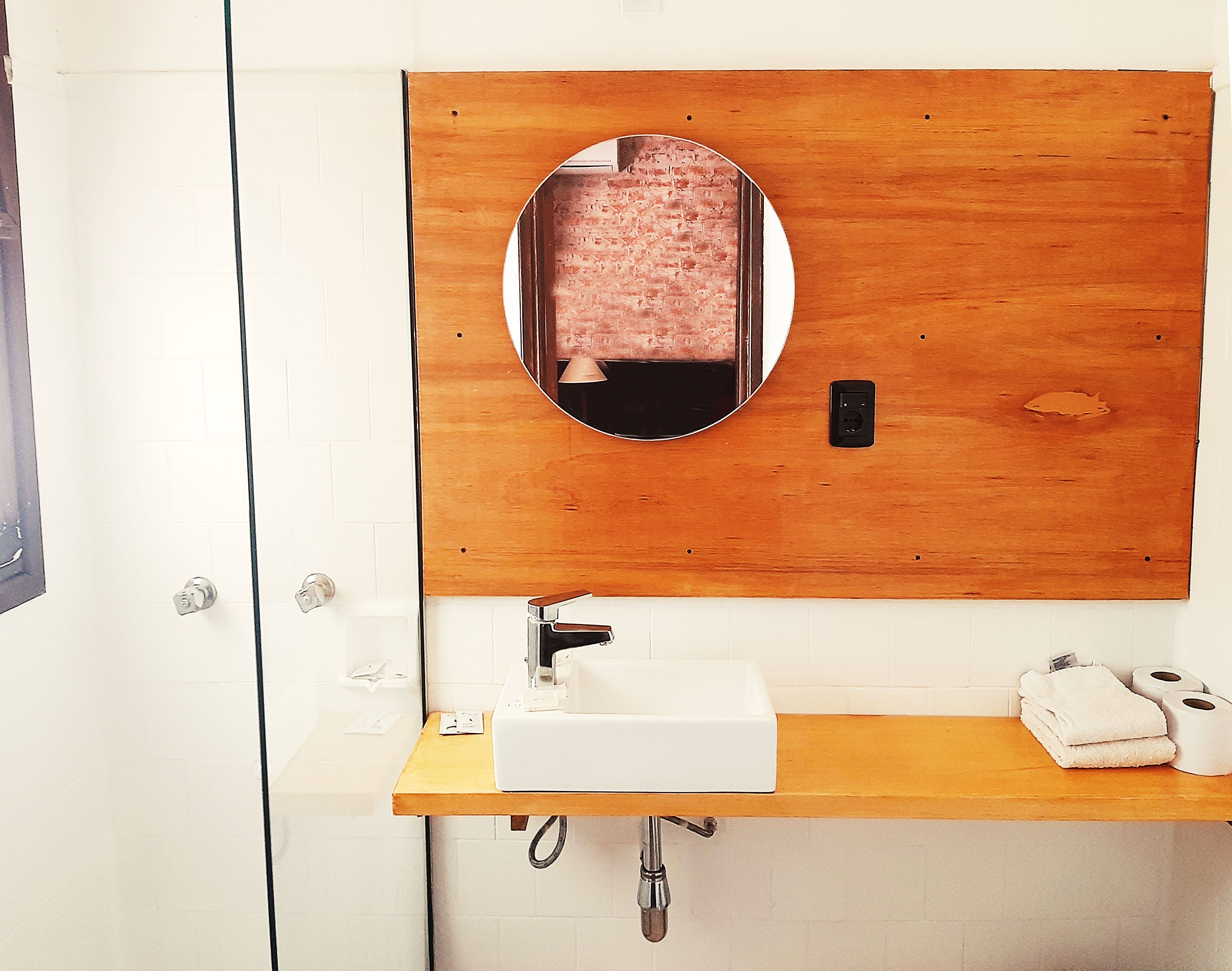 standard double or twin room | bathroom | shower, bidet, towels, soap