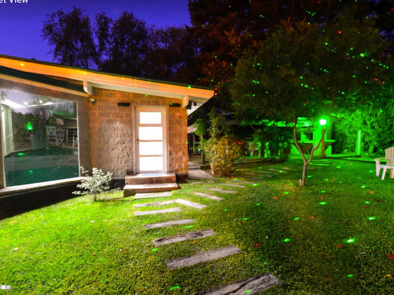 Front of property – evening/night