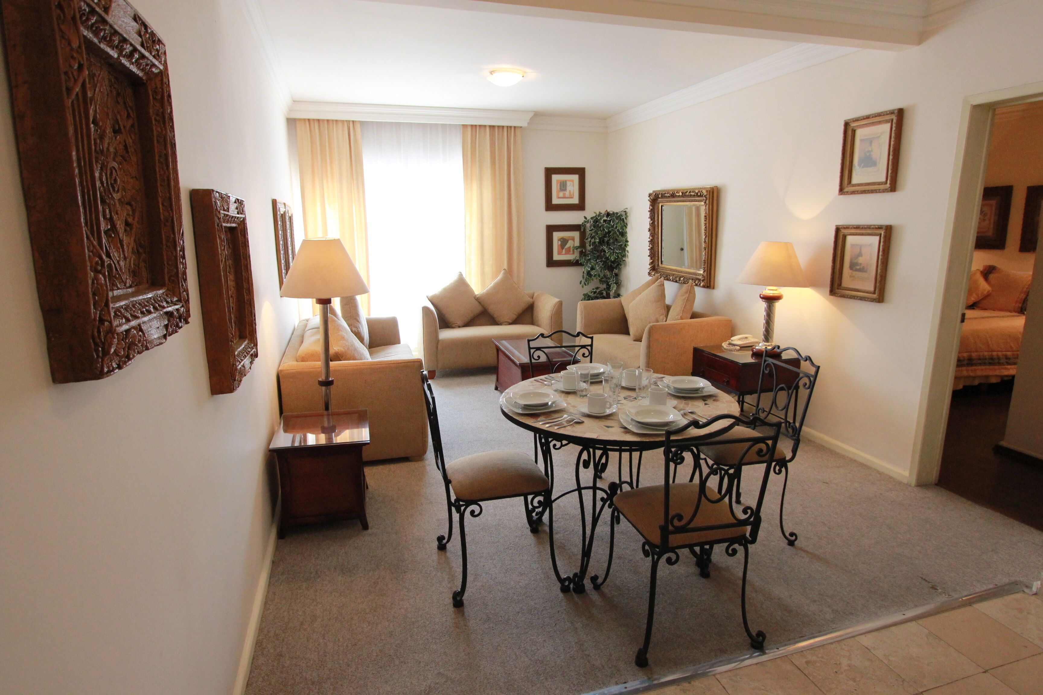 executive apartment | living area | plasma tv