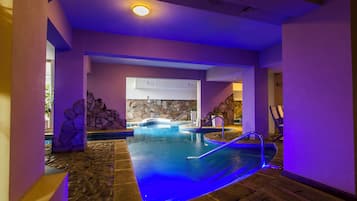 Sauna, steam room, body treatments, hot stone massages, facials