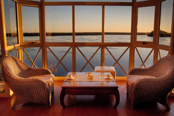 Uitzicht vanuit accommodatie