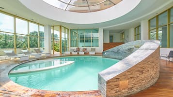 Indoor pool, seasonal outdoor pool