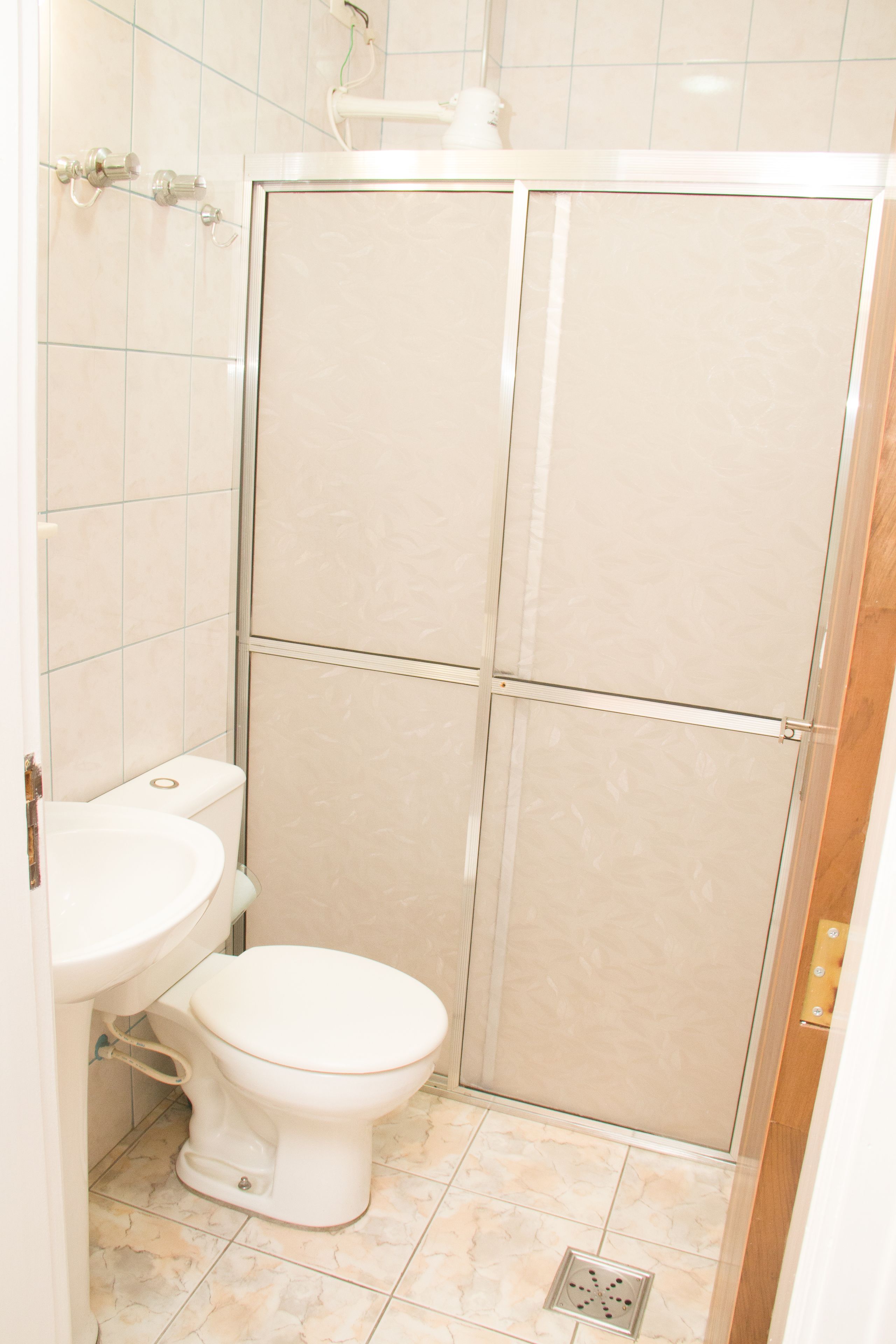 superior triple room | bathroom | shower, free toiletries, hair dryer, towels