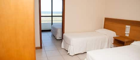 Triple Room, Multiple Beds, Non Smoking, Sea View | Blackout curtains, iron/ironing board, free WiFi, bed sheets