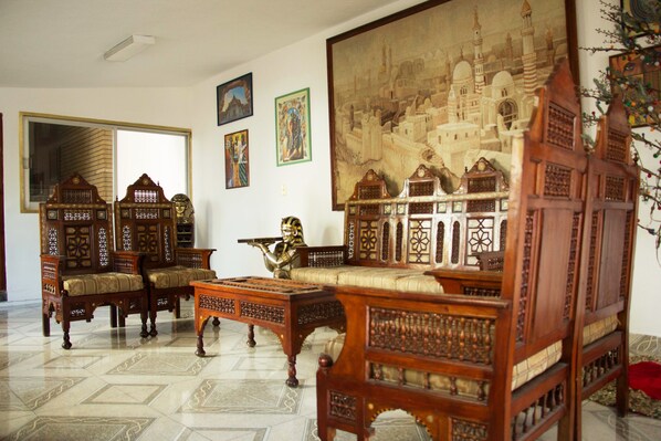 Sala de estar en el lobby