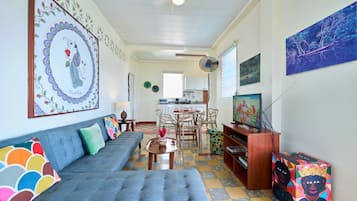 Family Room, 2 Bedrooms, Sea View (Casa Rayo) | Private kitchen | Fridge, electric kettle