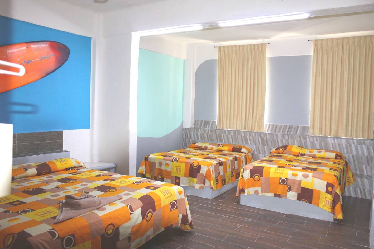 Family Triple Room, Multiple Bedrooms, Smoking, Private Bathroom | In-room safe, blackout drapes, iron/ironing board (on request)