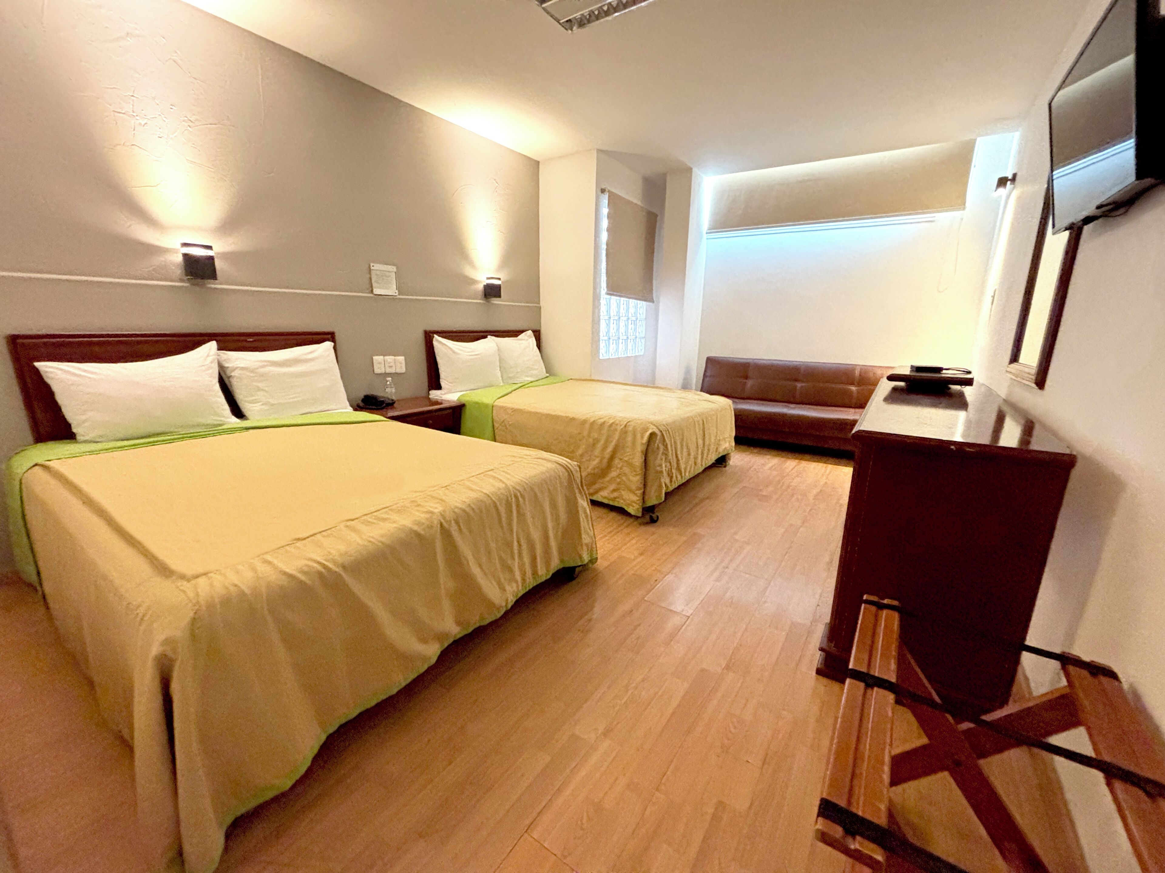 Standard Double Room, 2 Double Beds | In-room safe, free WiFi, bed sheets