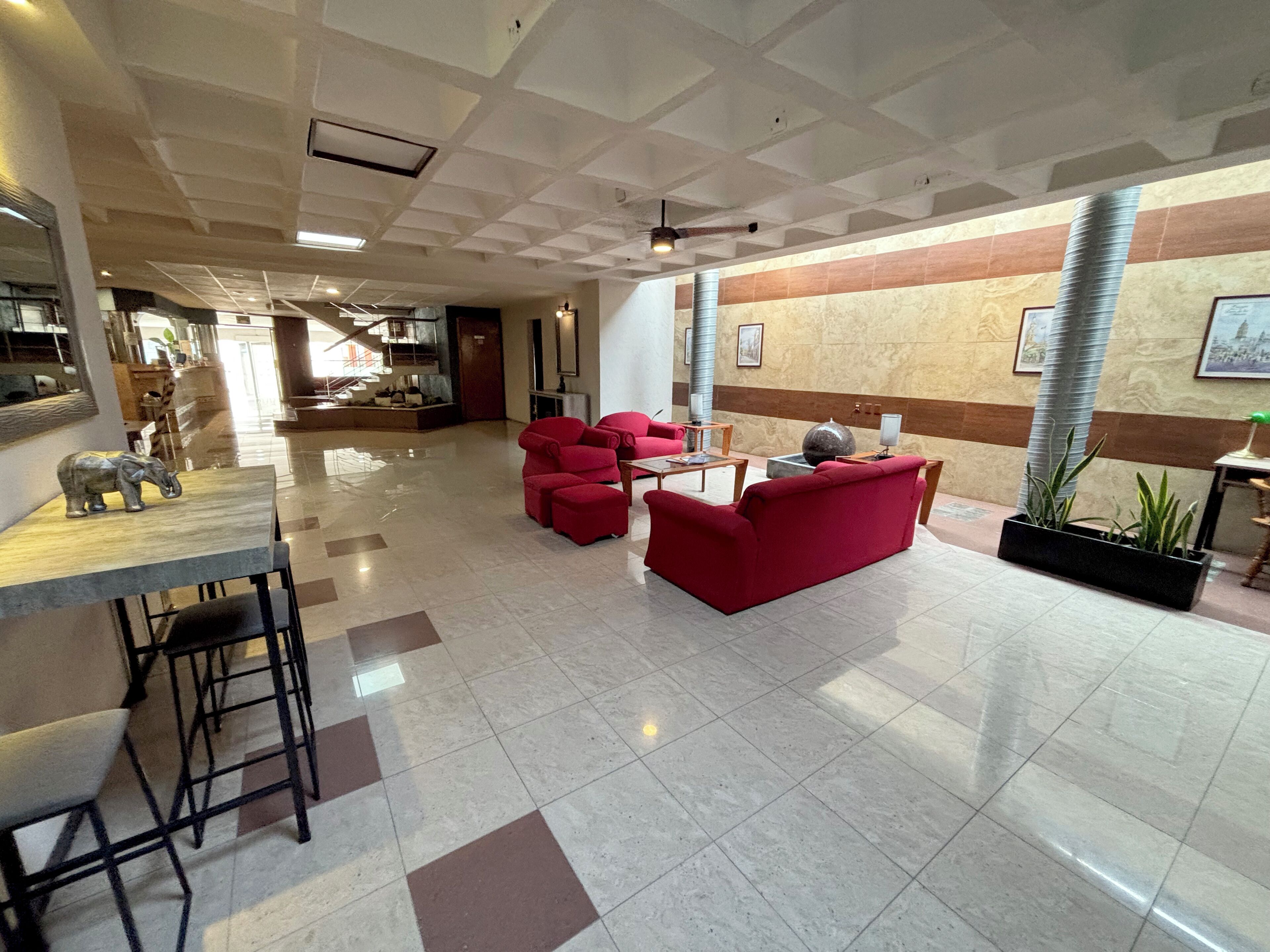 Sitteområde i lobbyen