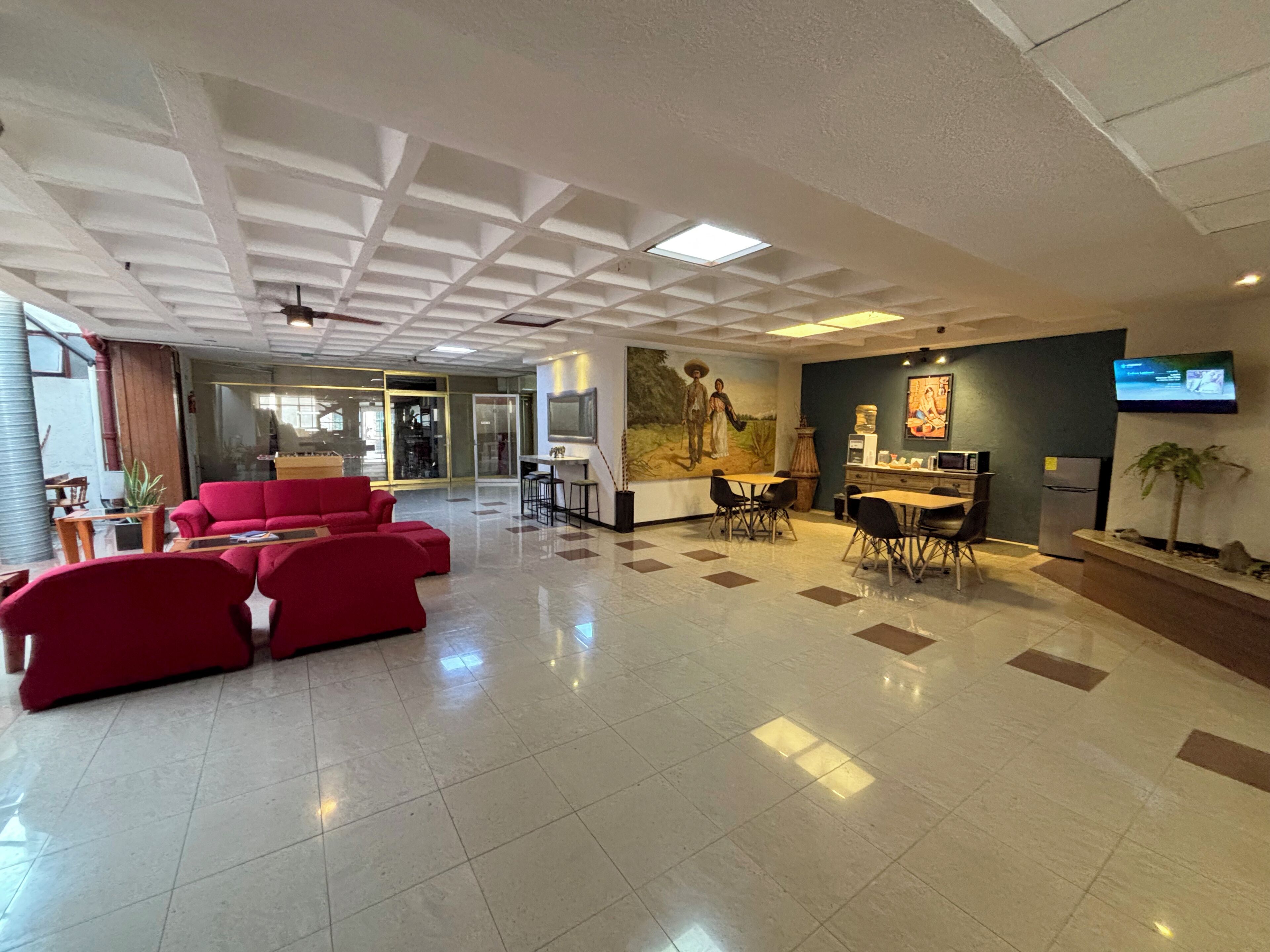 Sitteområde i lobbyen