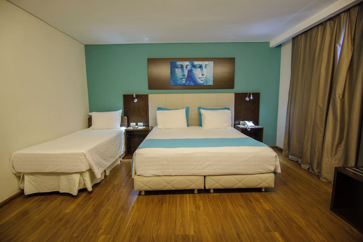 Suite junior, 1 cama Queen size | Ropa de cama de alta calidad y minibar