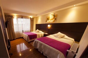 Desk, free WiFi, bed sheets