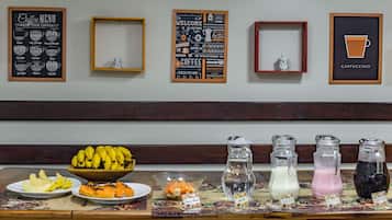 Free daily buffet breakfast