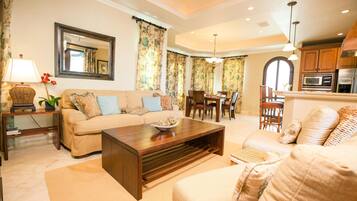 Townhome, 1 Bedroom, Terrace, Ocean View | Living area | DVD player