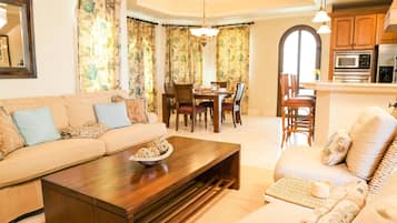 Townhome, 1 Bedroom, Terrace, Ocean View | Living area | DVD player