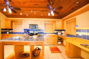 Townhome, 3 Bedrooms, Terrace, Ocean View | Private kitchen - La Casa Buena Vida T 21 (Roatan)