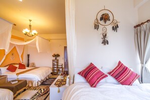 Premium bedding, desk, rollaway beds, free WiFi