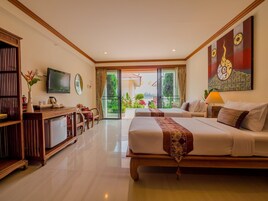 Quarto duplo superior | Frigobar, individualmente decorados, individualmente mobiliados