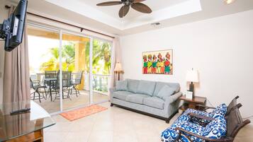 Condo, 2 Bedrooms, Ocean View | Living area | DVD player
