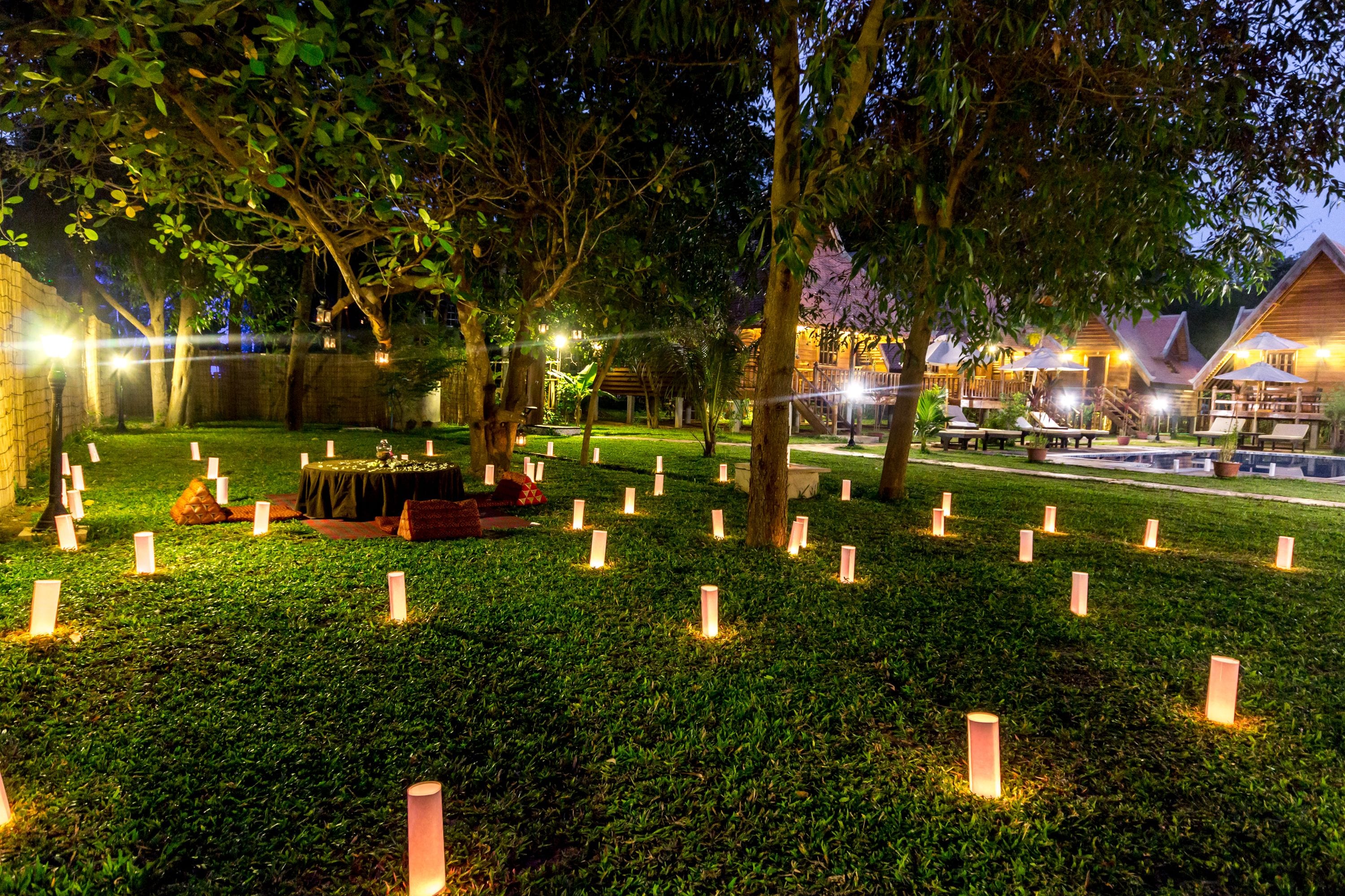 honeymoon cabin, 1 king bed, balcony, pool view | property grounds