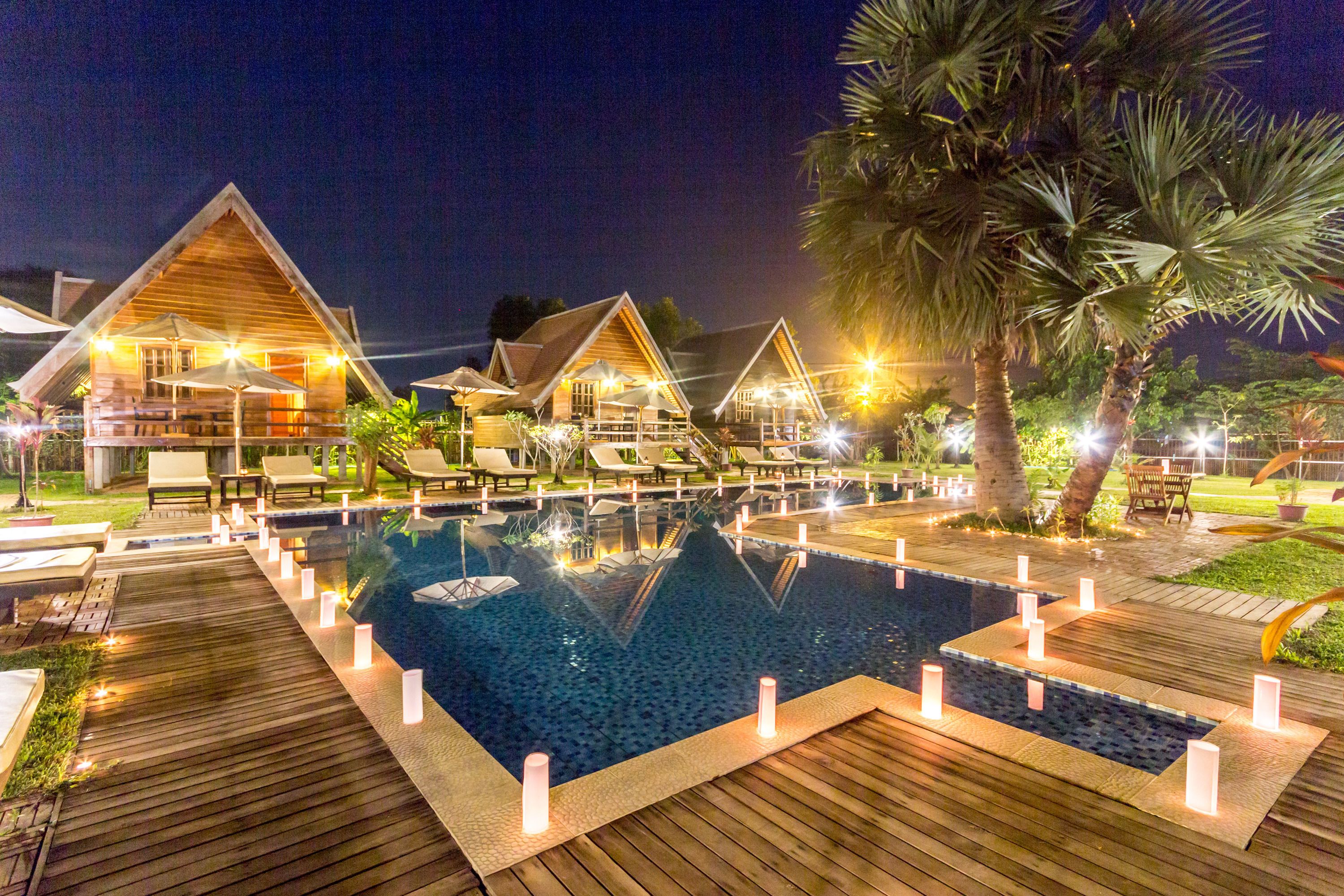 deluxe twin room, multiple beds, balcony, poolside | pool | outdoor pool