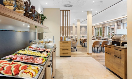 Daily buffet breakfast (EUR 18 per person)