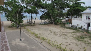 On the beach, white sand, fishing