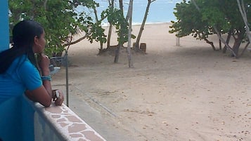 On the beach, white sand, fishing