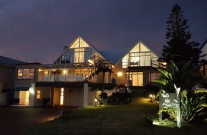 Front of property – evening/night