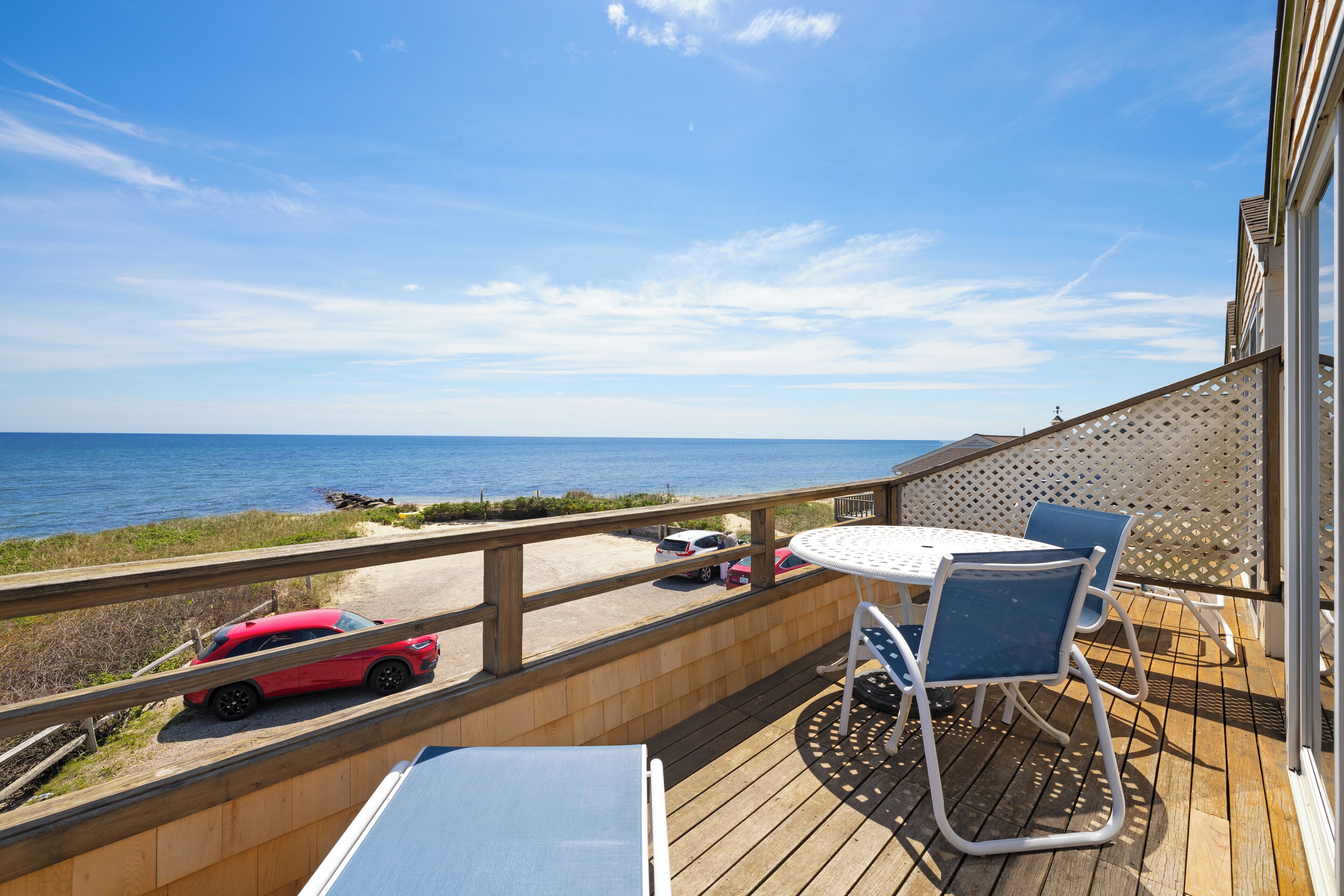 Quarto solteiro luxo, 1 cama King, cozinha, de frente para o oceano | Terraço/pátio