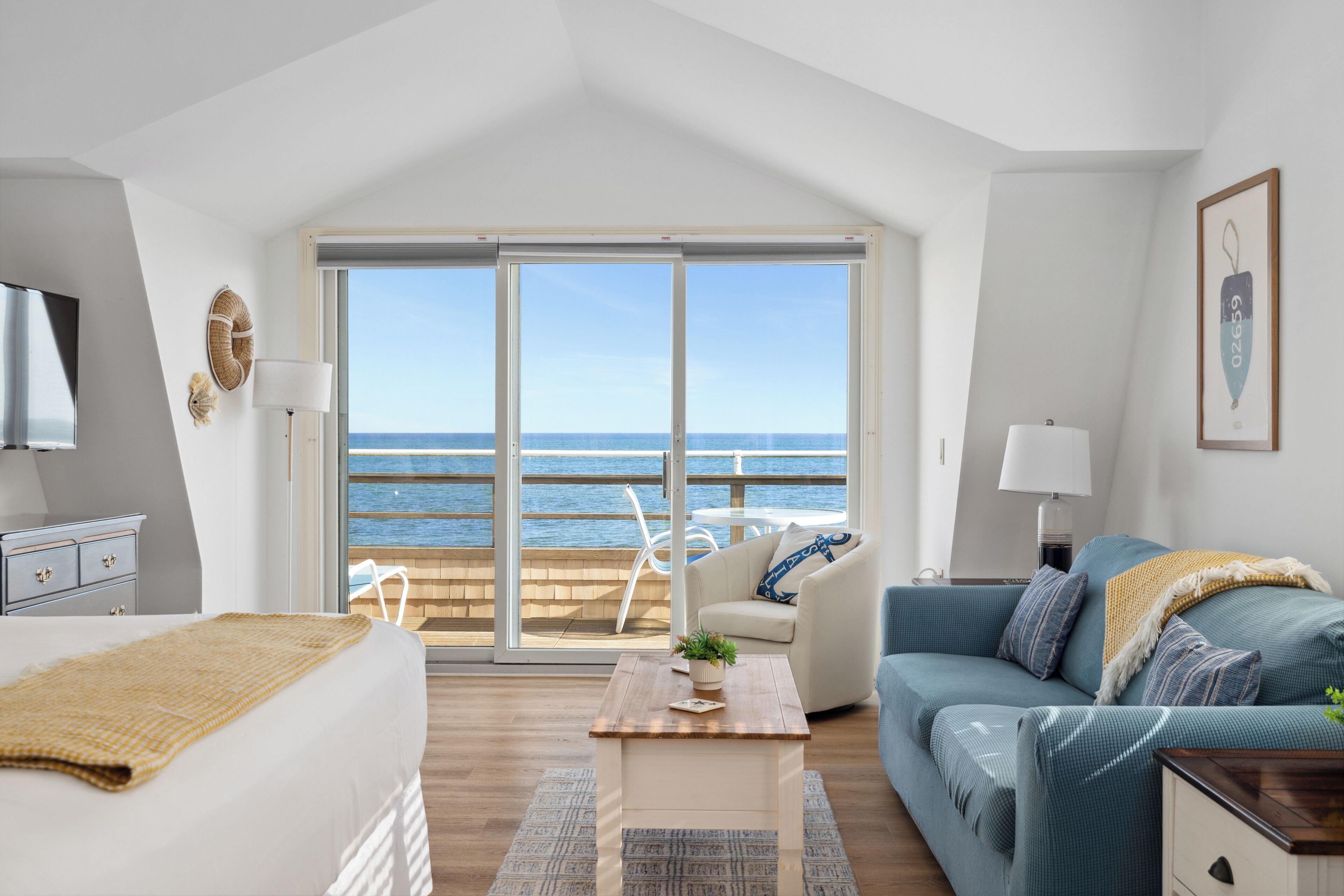 Deluxe-enkeltværelse - 1 kingsize-seng - køkken - ved havet | Premium-sengetøj, dundyner, strygejern/strygebræt, gratis Wi-Fi