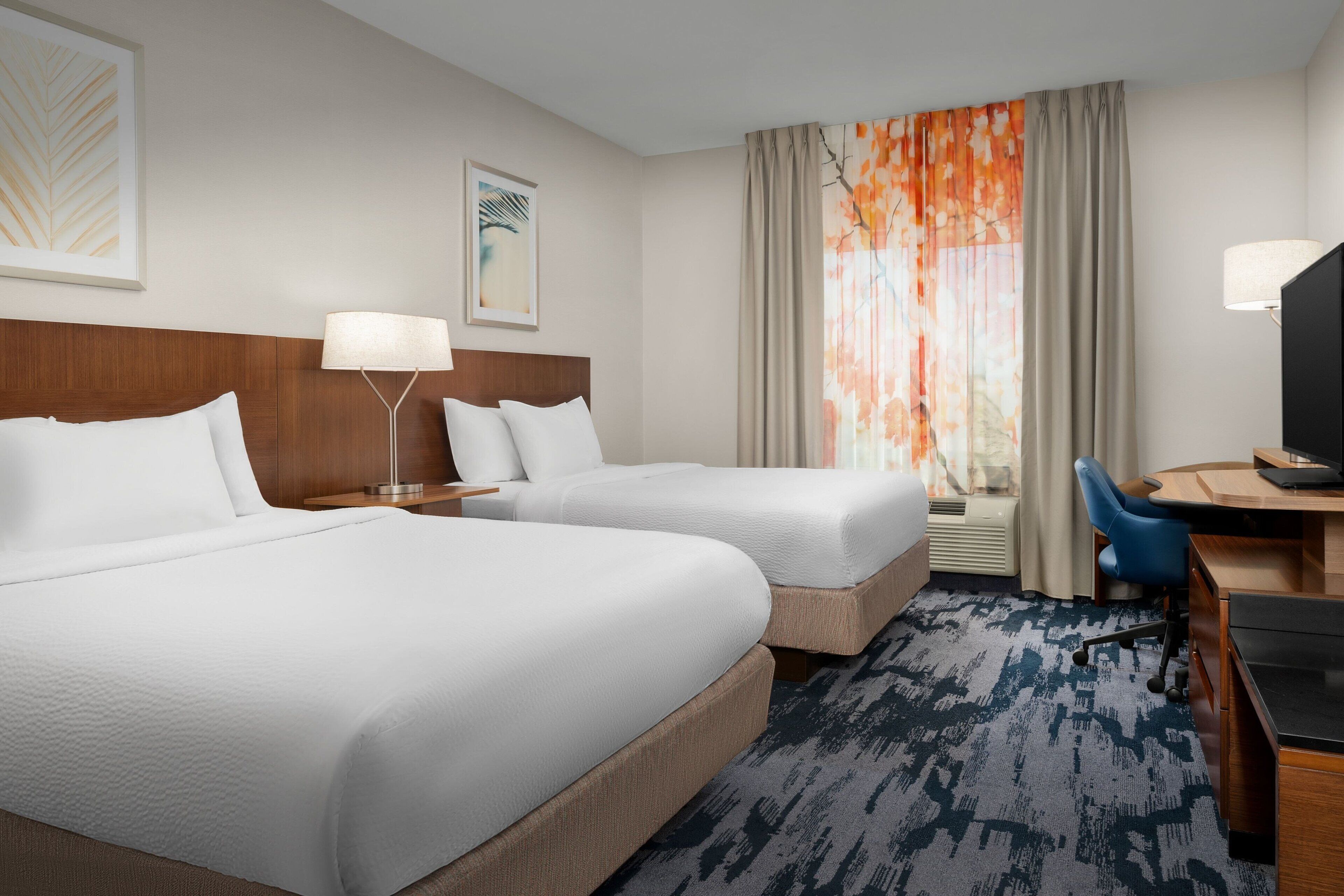 desk, blackout curtains, soundproofing, iron/ironing board