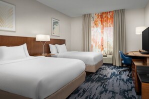 Desk, blackout curtains, soundproofing, iron/ironing board