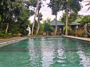 Outdoor pool, pool loungers - Wana Ukir Ubud (Sukawati)