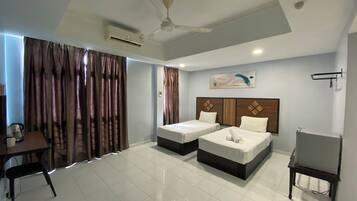 1 bedroom, desk, laptop workspace, iron/ironing board