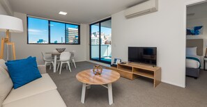 Two Bedroom Balcony Apartment | Living room