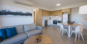 One Bedroom Balcony Apartment | Private kitchen