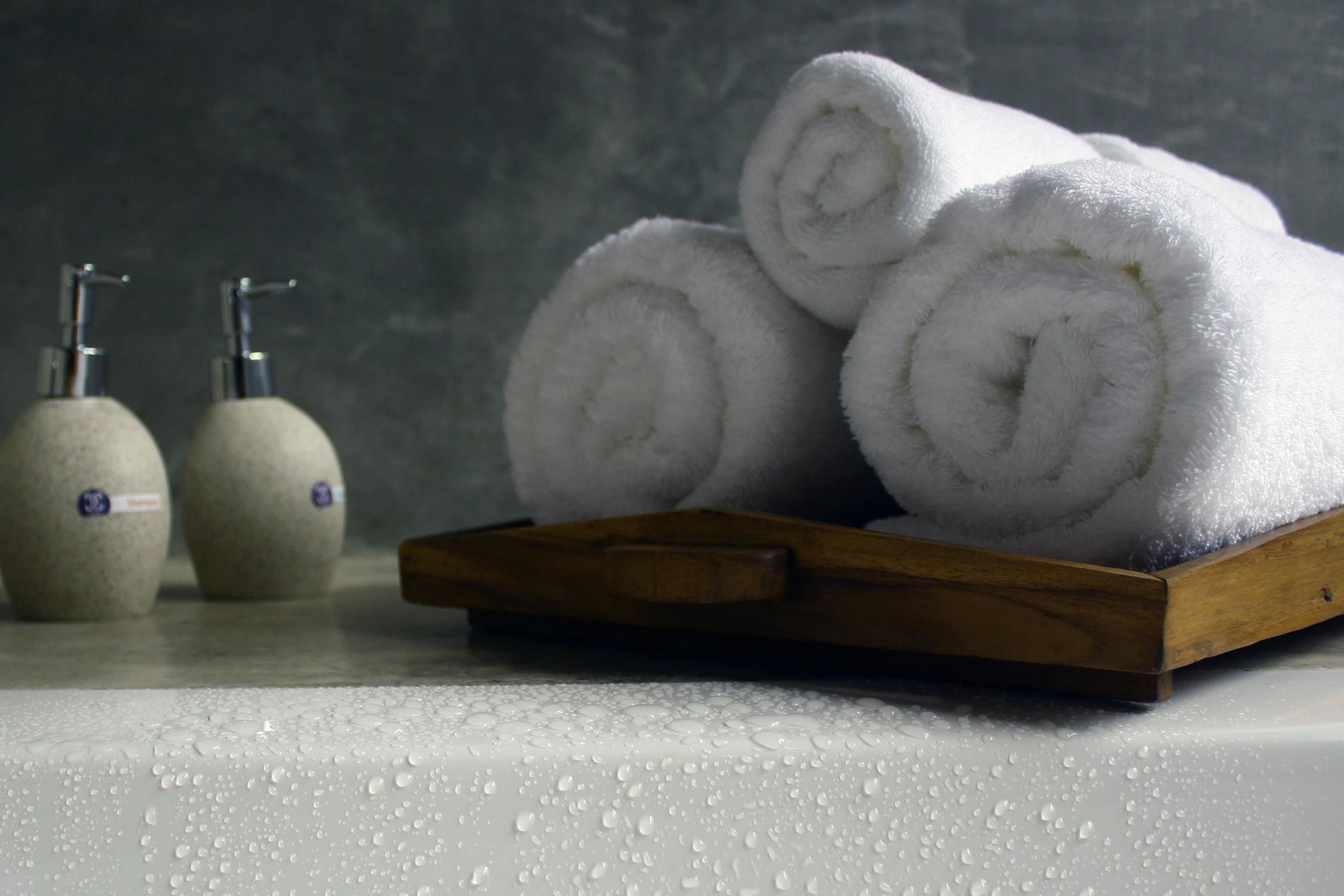 free toiletries, hair dryer, slippers, bidet