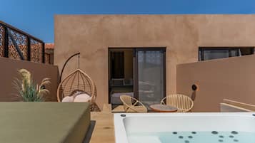 Premium Double / Twin Rooms with heated Jacuzzi & Pool View | Private spa tub