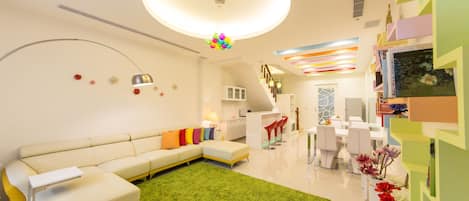 Sala de estar en el lobby