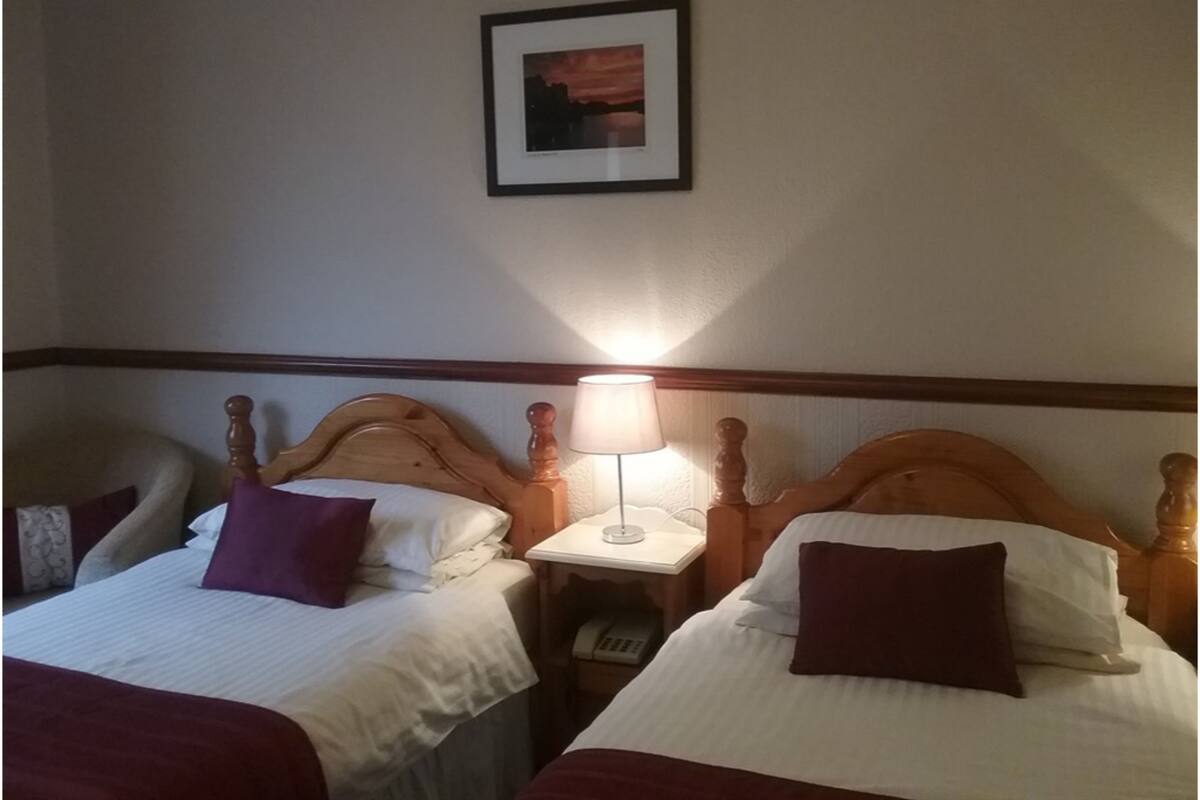 Quarto duplo, suíte | Ferros/tábuas de passar roupa, Wi-Fi de cortesia