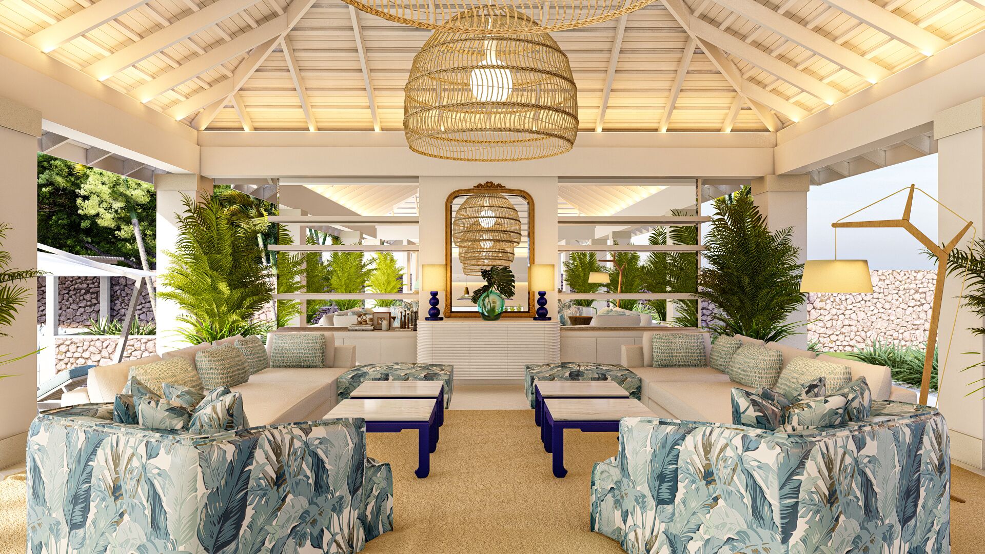 villa santai sorga | living area | 40-inch lcd tv with digital channels, tv