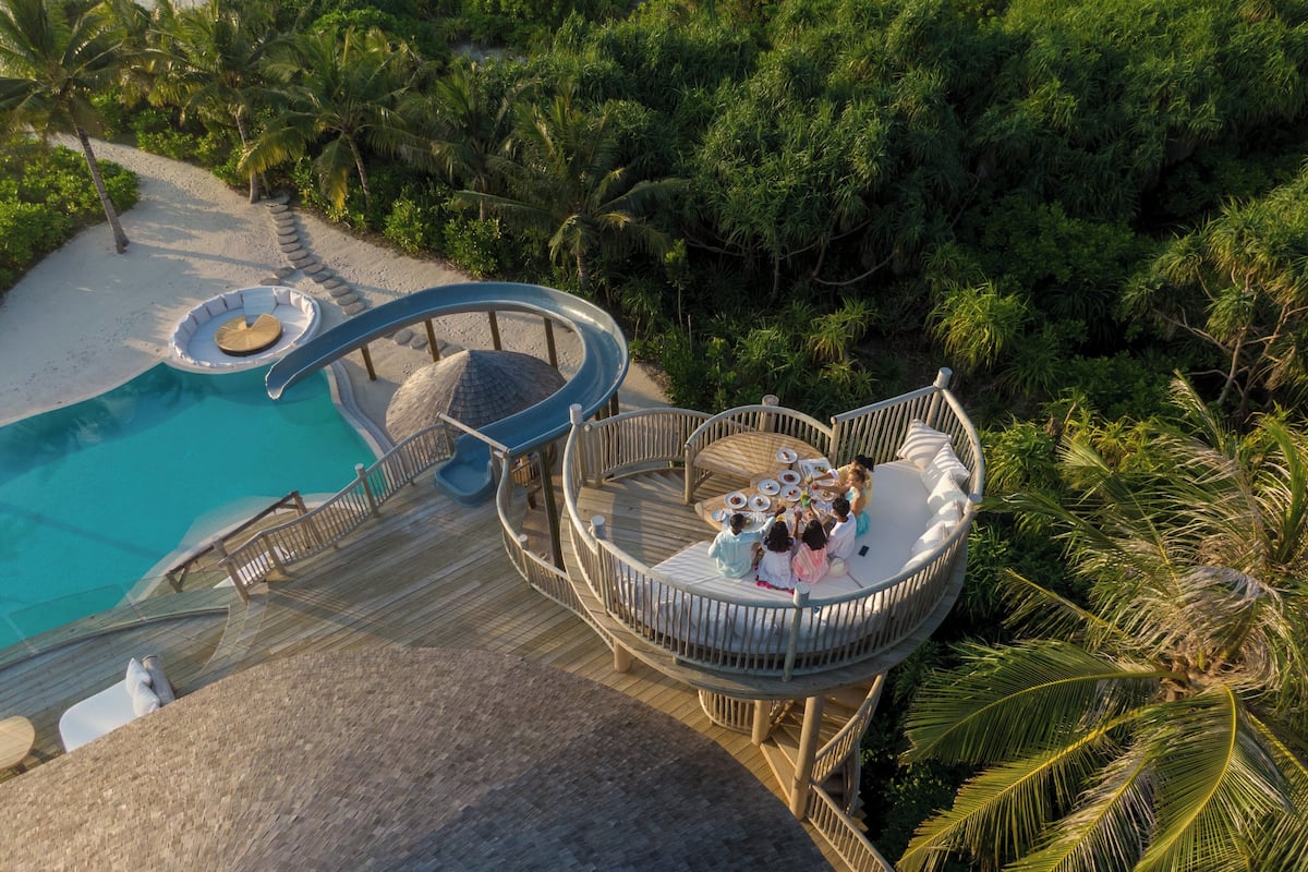 3 Bedroom Island Reserve with Slide | 高級寢具、羽絨被、迷你吧、客房內保險箱