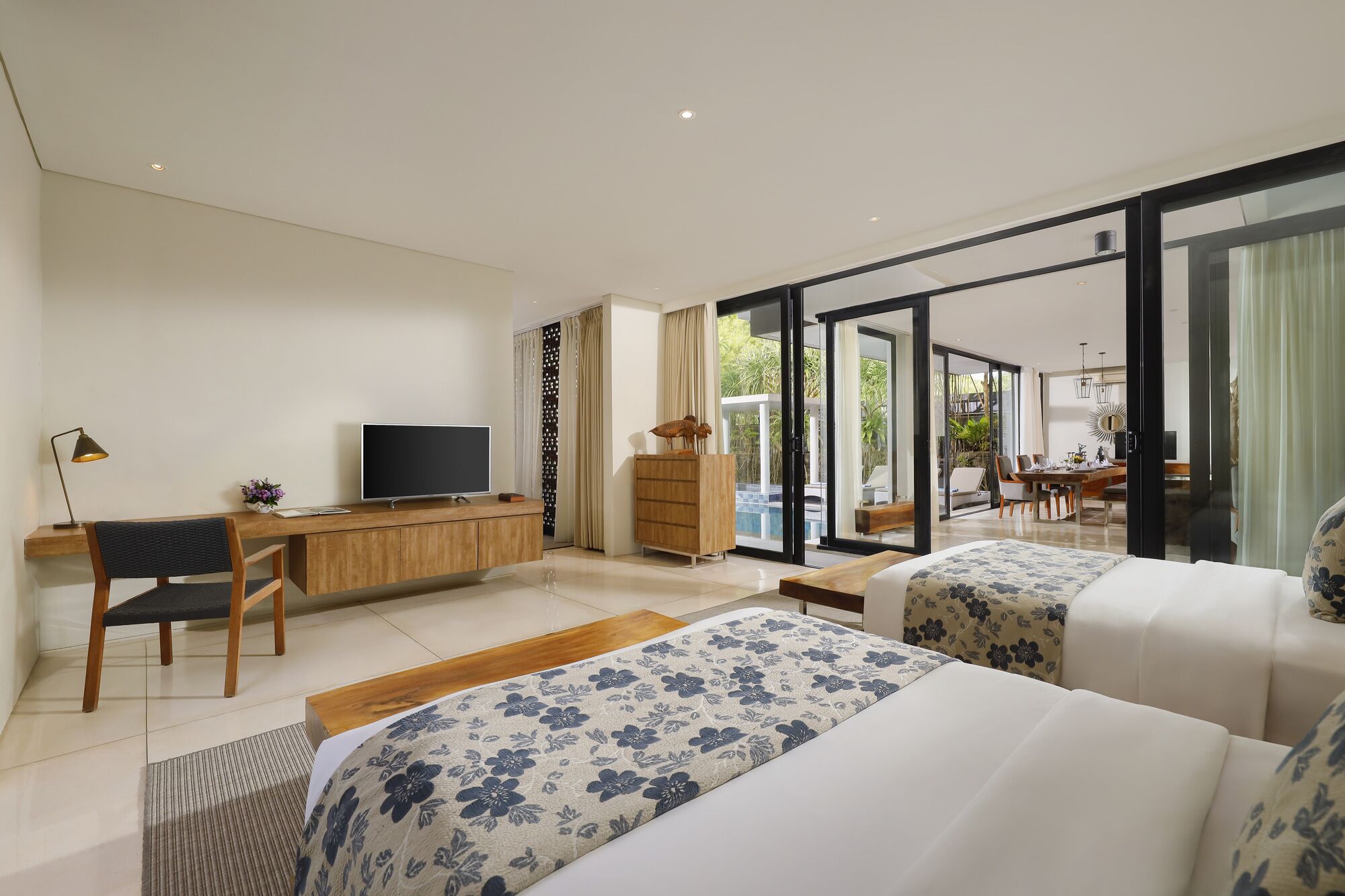 4 Bedroom Pool Villa | Premium bedding, in-room safe, individually decorated, desk