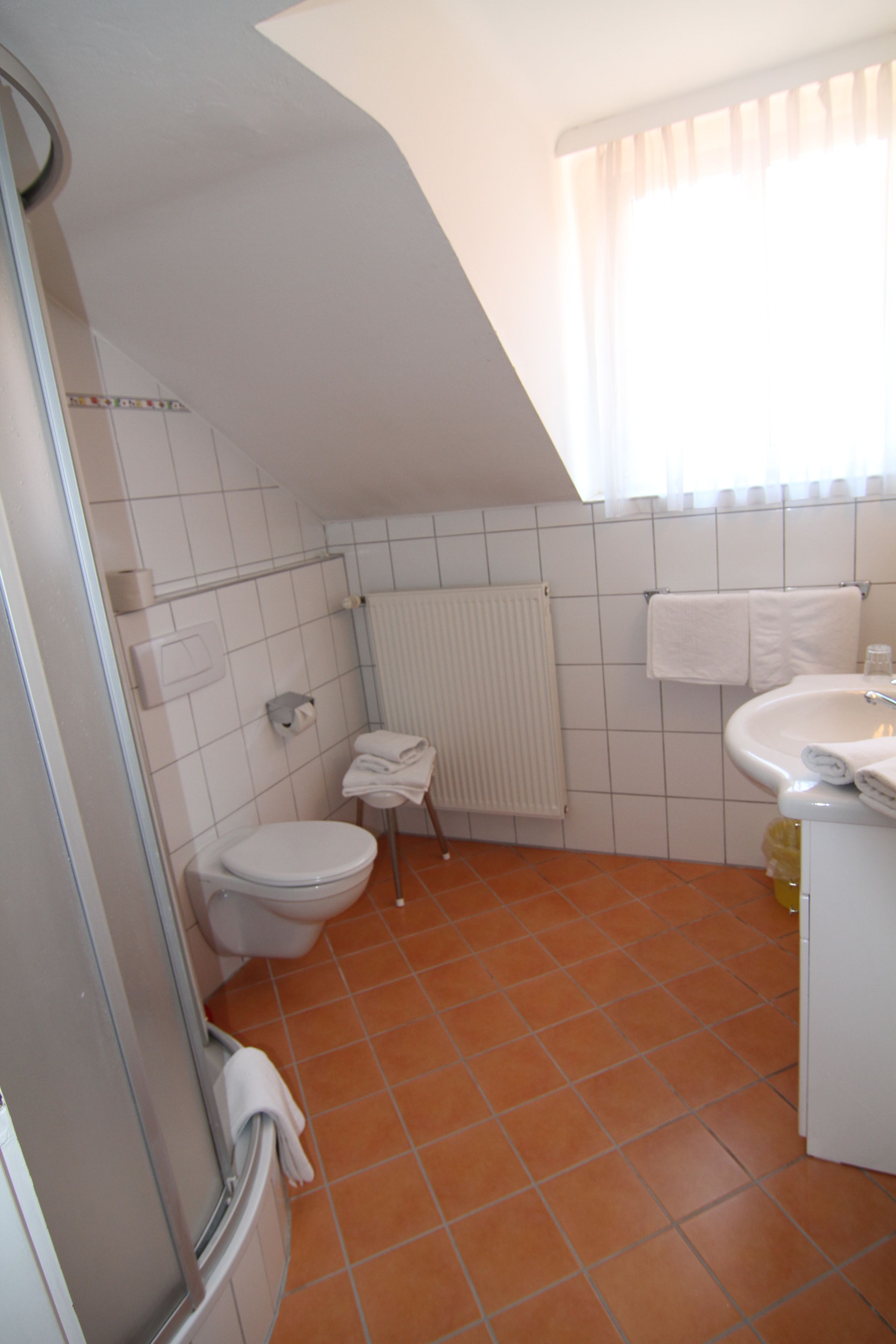 free toiletries, hair dryer, towels