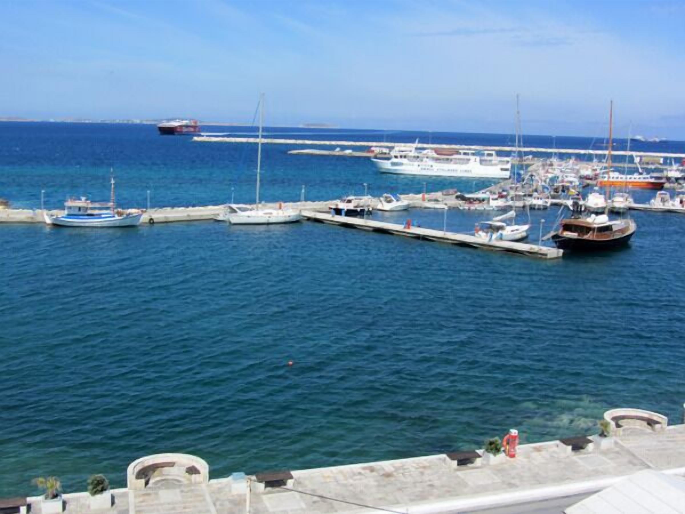 Una marina con varias embarcaciones amarradas en muelles.