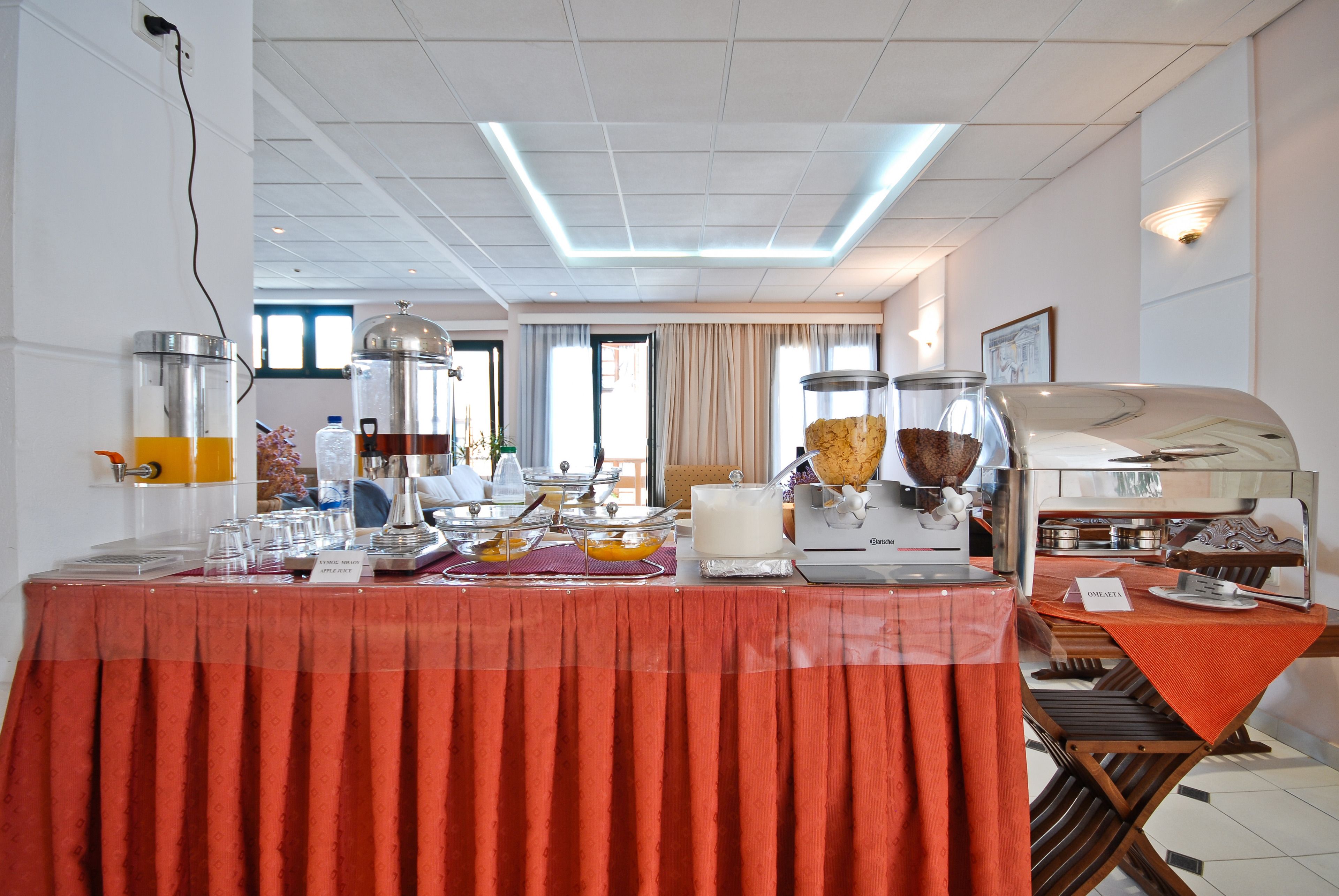 daily buffet breakfast (eur 10 per person)