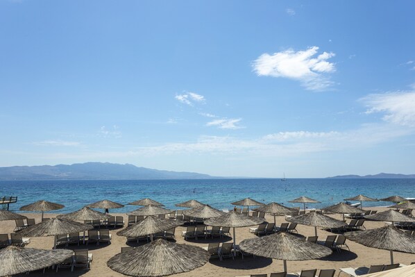Vista a la playa o el mar