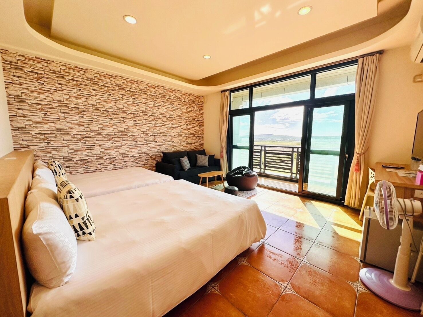 Standard Quadruple Room, Balcony | Premium bedding, individually decorated, blackout drapes, soundproofing